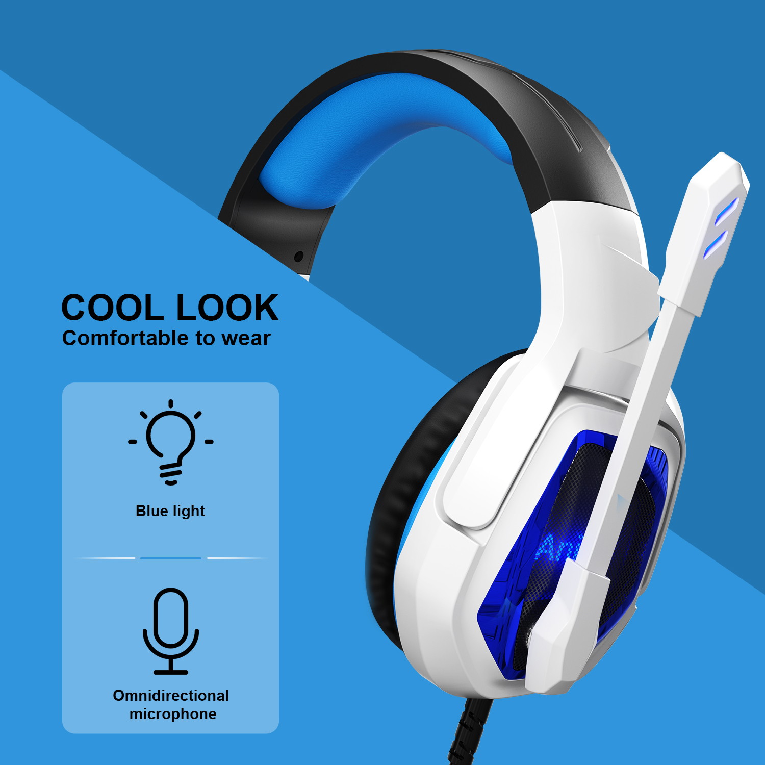 Anivia MH901 7.1 Wired PC Gaming Headset,PS4 Gaming Headset High sound sensitivity Headphone with Mic for New Xbox One/Mac