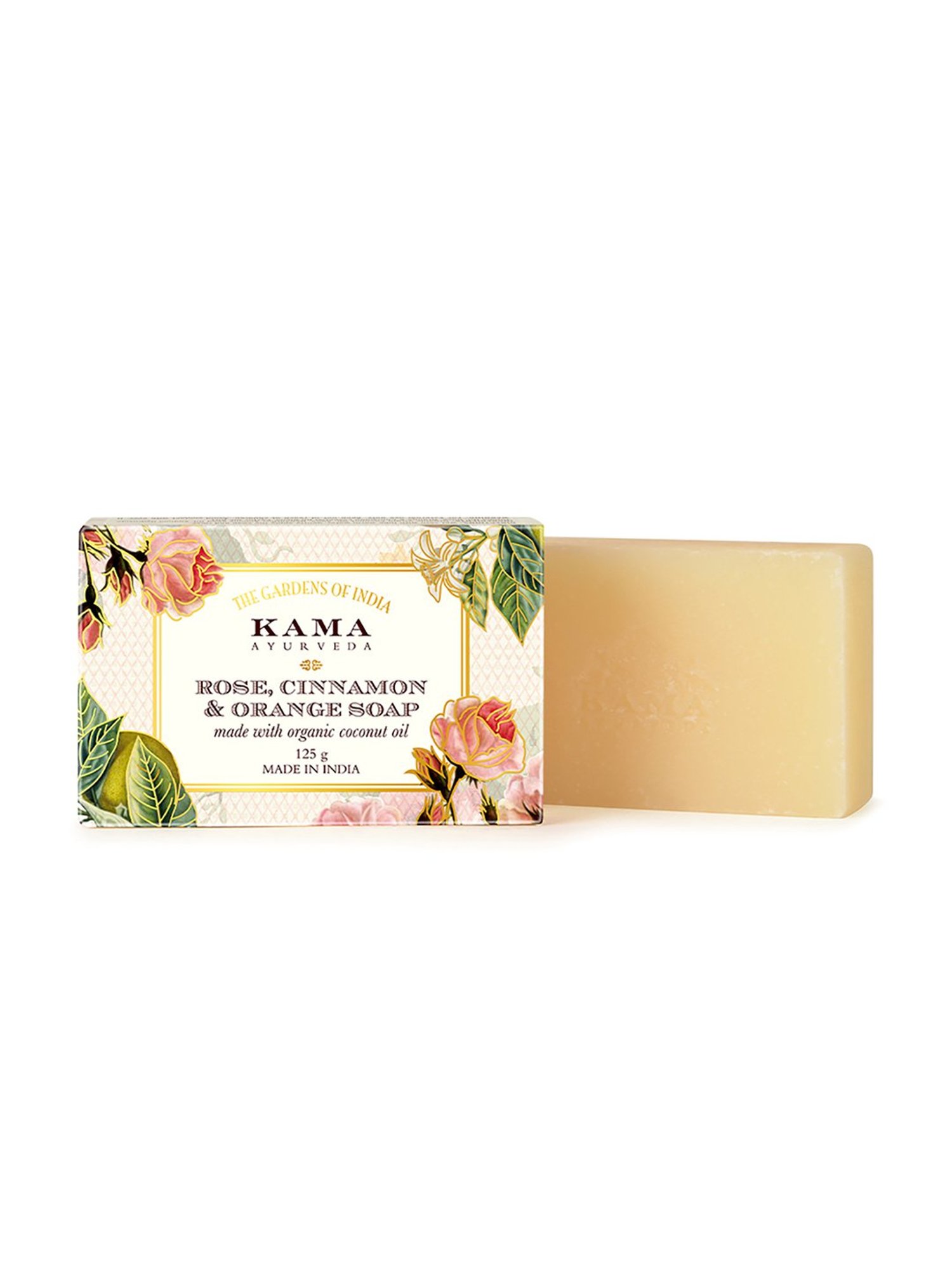 Kama Ayurveda Rose, Cinnamon & Orange Soap 125 gm (Unisex)