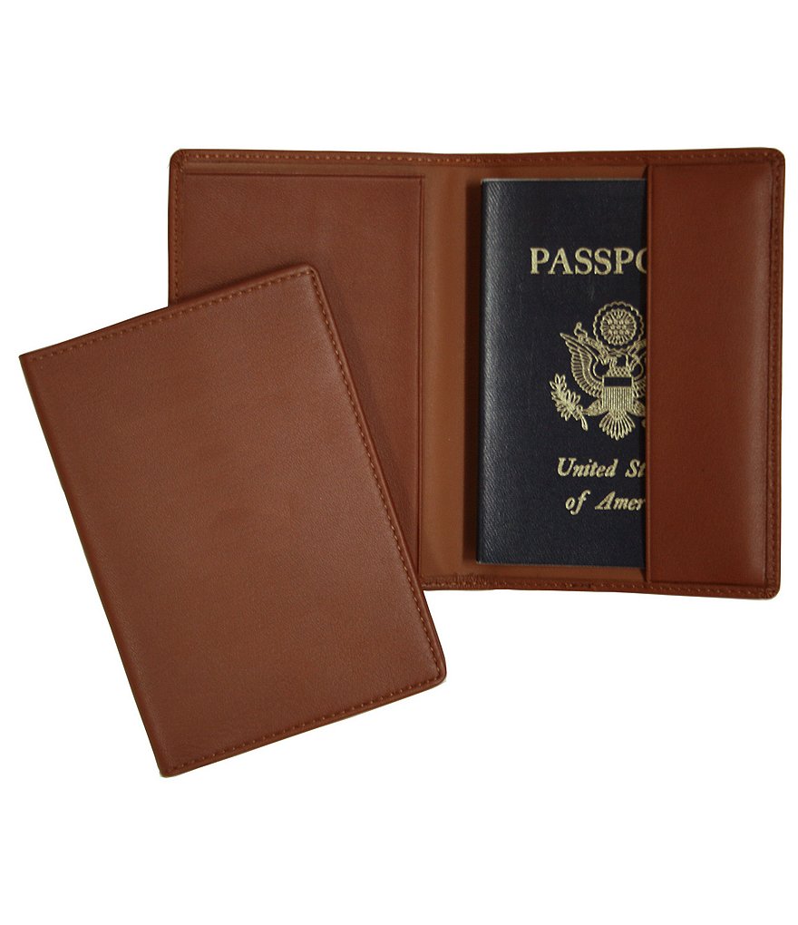ROYCE New York Leather RFID-Blocking Passport Case