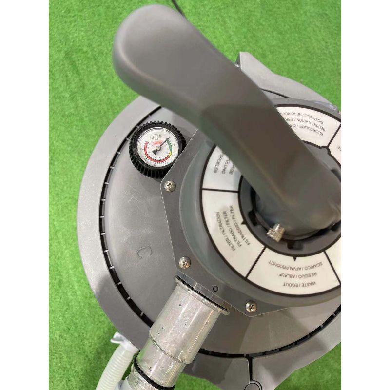 JLeisure Avenli 290730US Clean Plus Corrosion Proof 1000 GPH Sand Filter Pump with Pressure Gauge for Swimming Pools, Hot Tubs, and Spas, Gray