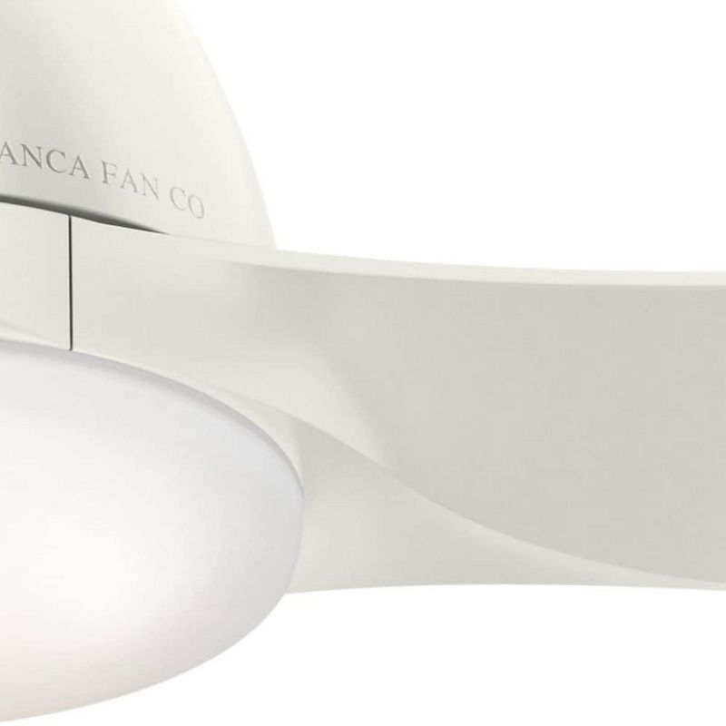 Hunter Fan Company Casablanca Wisp 44 Inch 3 Speed Modern Indoor Ceiling Fan with LED Lights, Remote Control, and 3 Blades, White
