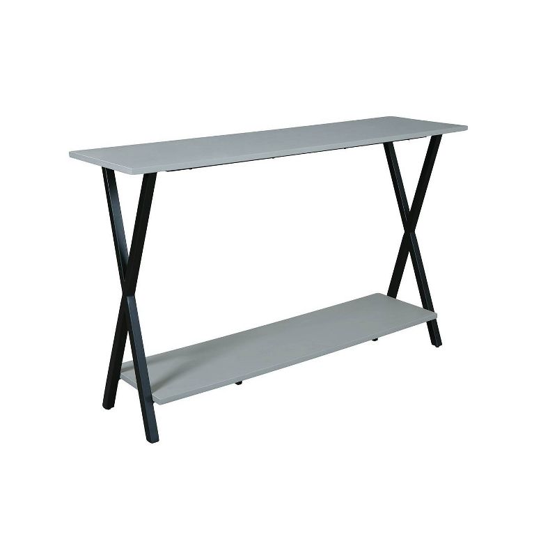 36" Slade Coffee Table with End Table and TV/Sofa Console Table Gray - Alaterre Furniture