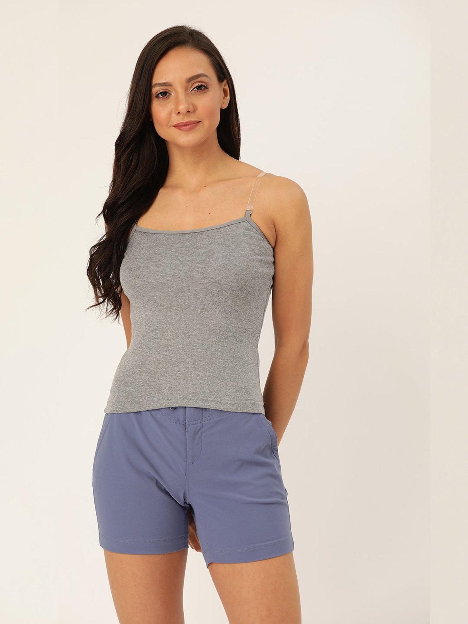 Lady Lyka Multicolor Cotton Camisole (Pack Of 2)