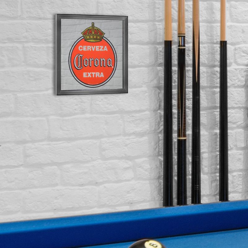 Vintage Corona Extra Screen Printed Mirror Red/White - Crystal Art Gallery