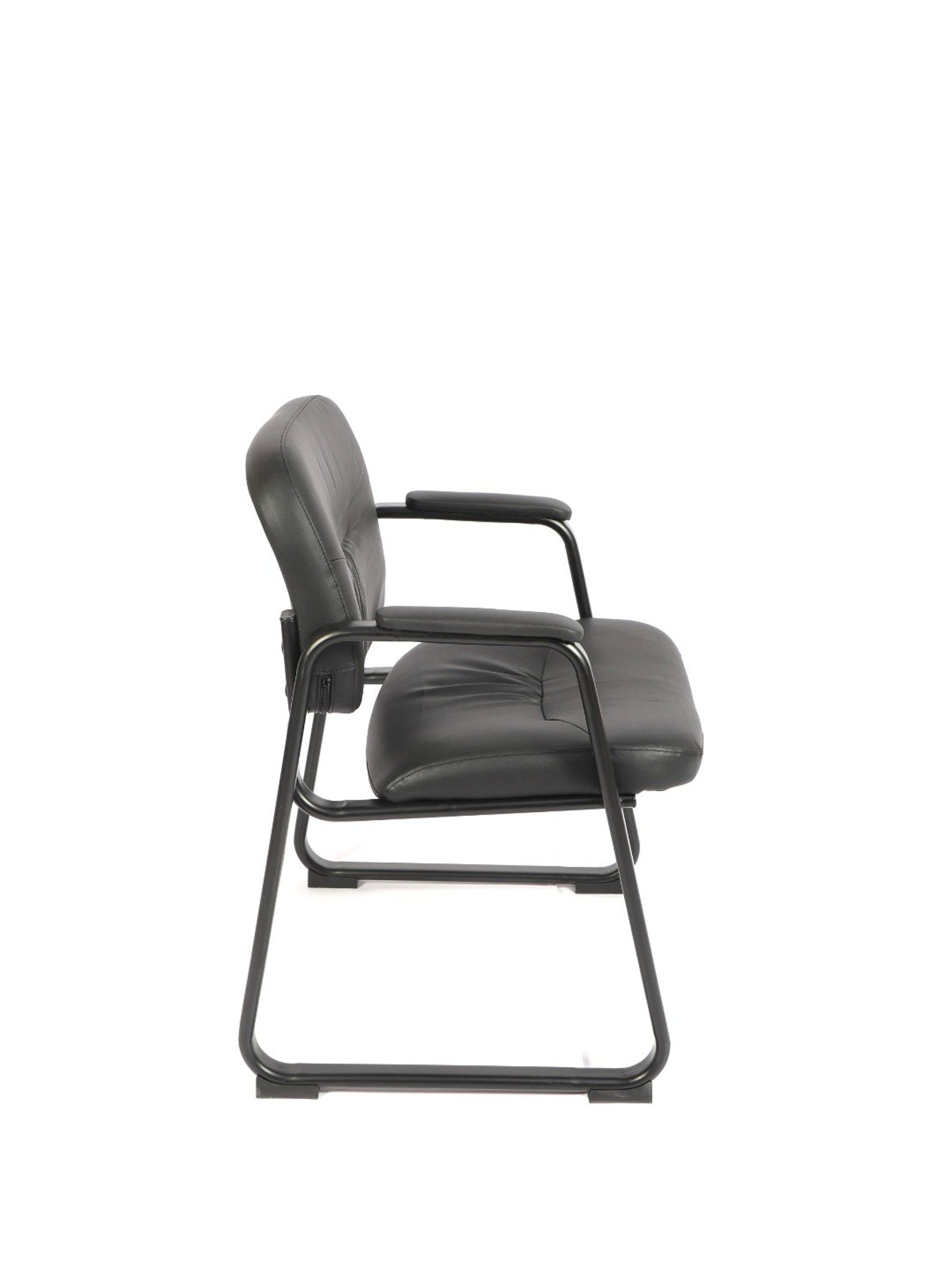 HNI India OFM Essentials Black Leather Executive Side Chair
