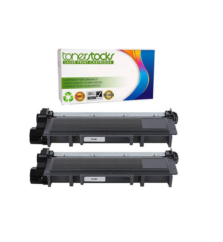 Tonerstocks 2 Pack New Compatible Brother TN630 TN660 Toner Cartridge Black for Brother HL-L2340DW HL-L2300D HL-L2380DW MFC-L2700DW L2740DW DCP-L2540DW L2520DW HL-L2320D MFC-L2720DW L2740DW Printer