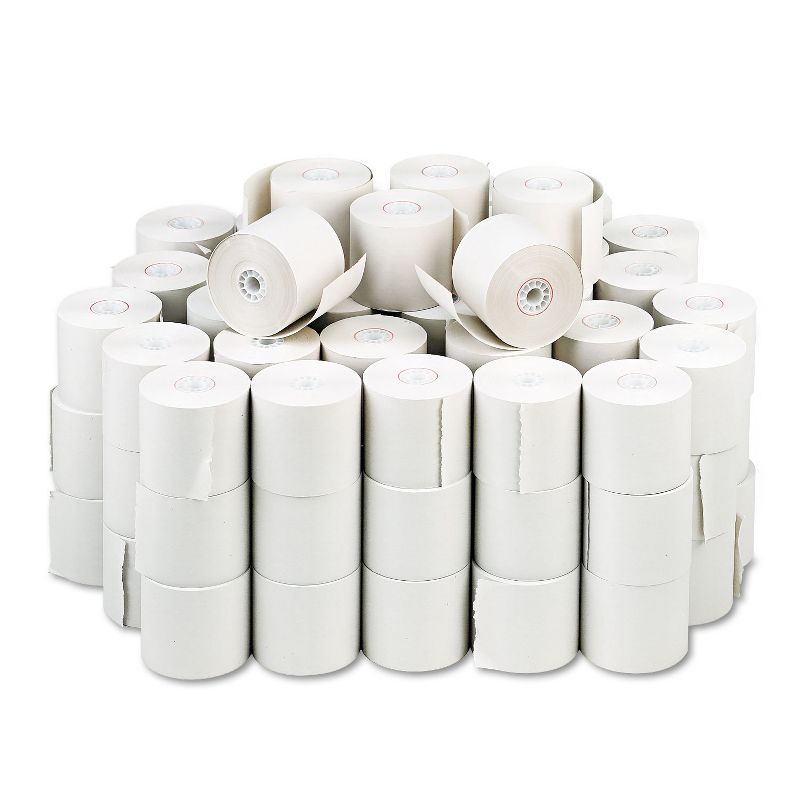 Iconex Impact Bond Paper Rolls, 2.25" x 150 ft, White, 100/Carton 90740510