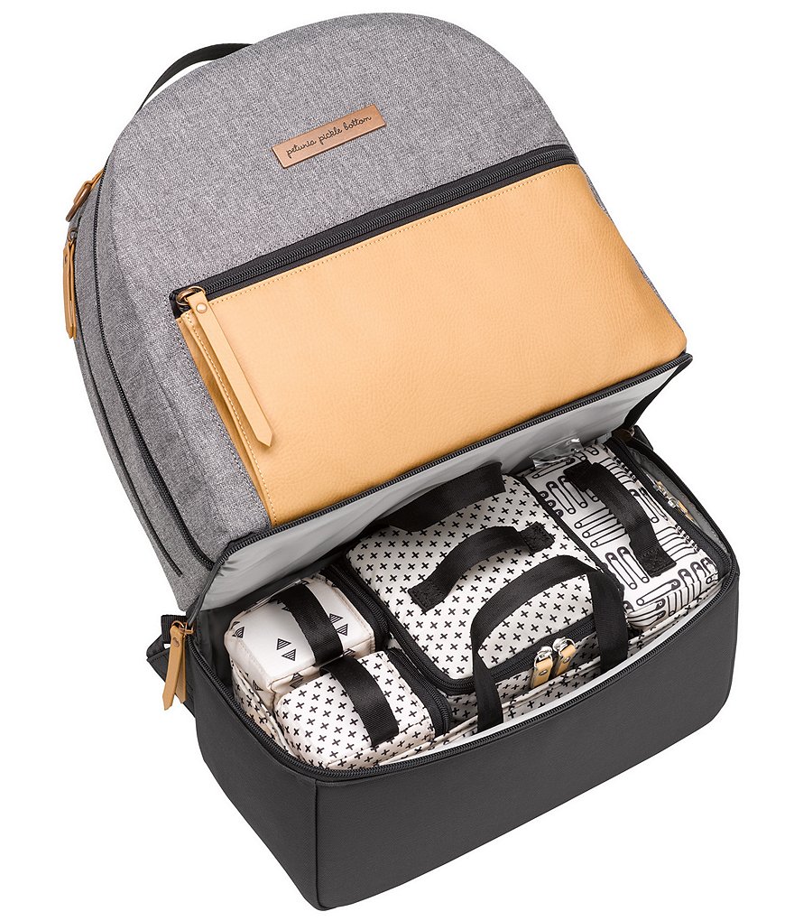 Petunia Pickle Bottom Colorblock Axis Canvas Backpack Diaper Bag