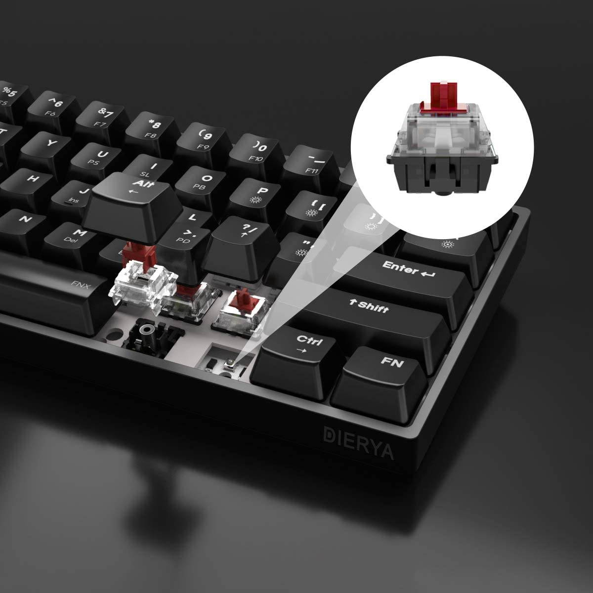 Glorious Modular Mechanical Gaming Keyboard (GMMK)- Barebone Edition (DIY Assembly Required) (Full Size, Black) + Glorious Black Aura Keycaps (Bundle)