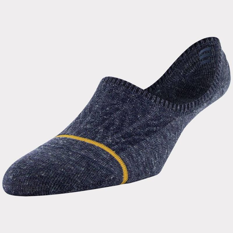Signature Gold by GOLDTOE Men's Native Nomad Invisible Loafer Socks 2pk - Black/Peacoat 6-12.5