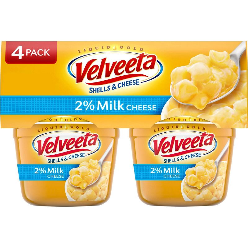 Velveeta 2% Milk Shells & Cheese Cups 2.19oz 4 pk