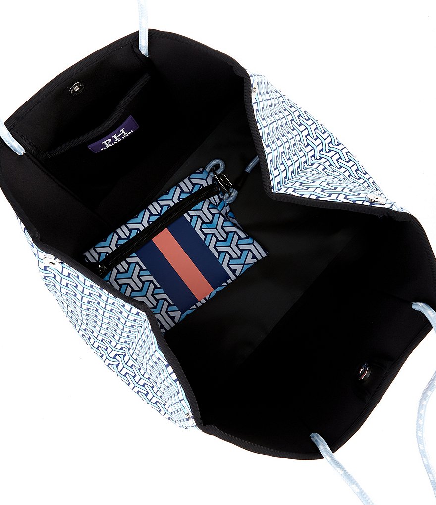 Parker & Hyde Neoprene Blue Maze Tote Bag