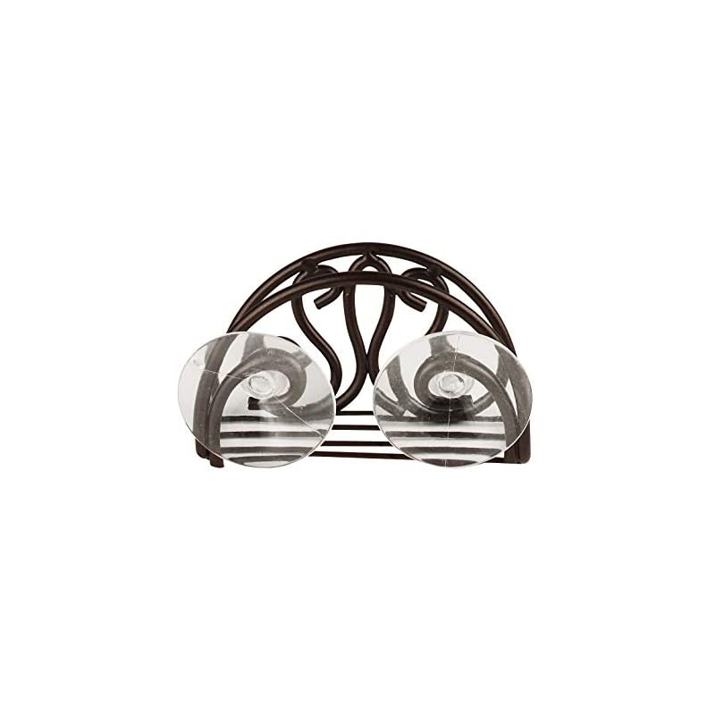 Patrice Sink Sponge Soap & Sponge Kitchen Sink & Shower, Kitchen & Bathroom Organizer, Sponger Holder with Suction Cups, Bronze