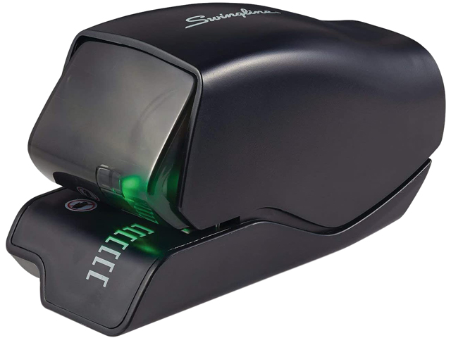 Master EP312 10-Sheet EP12 Electric/Battery Three-Hole Punch, 9/32 Diameter Hole, Charcoal