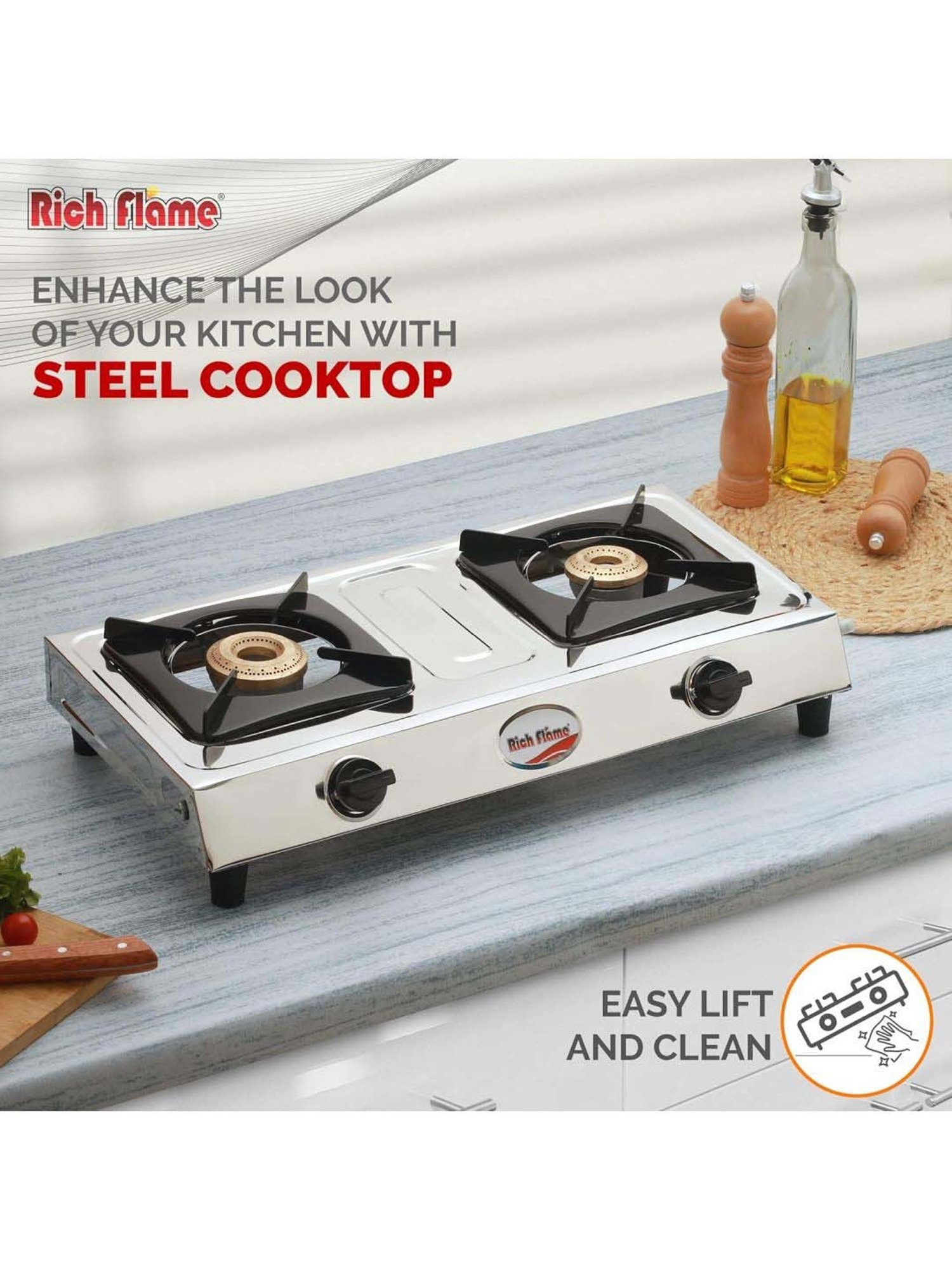 Glen LPG Gas Stoves with 3 Burner