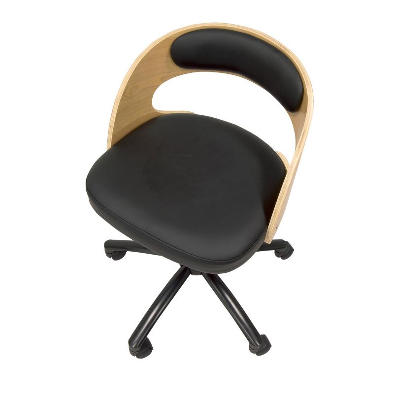 Ashwood Task Chair Black/Ashwood - Calico Designs