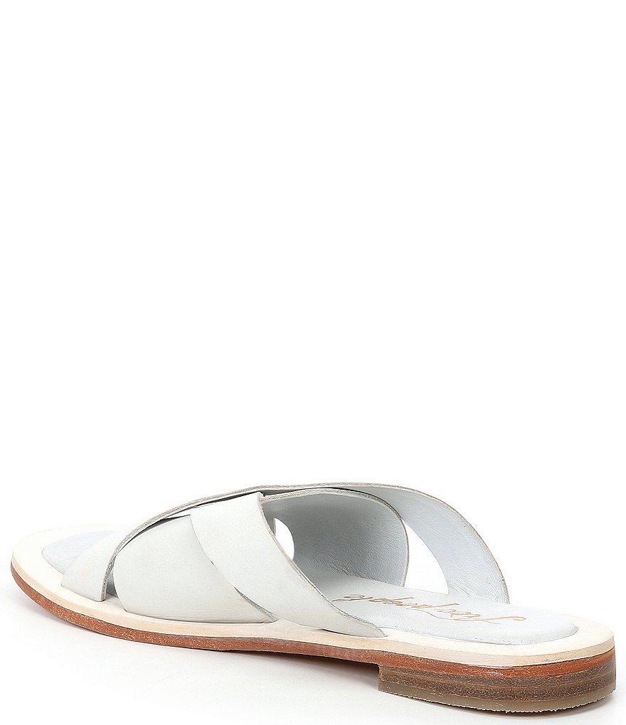 Free People Del Mar Woven Leather Slide Sandals