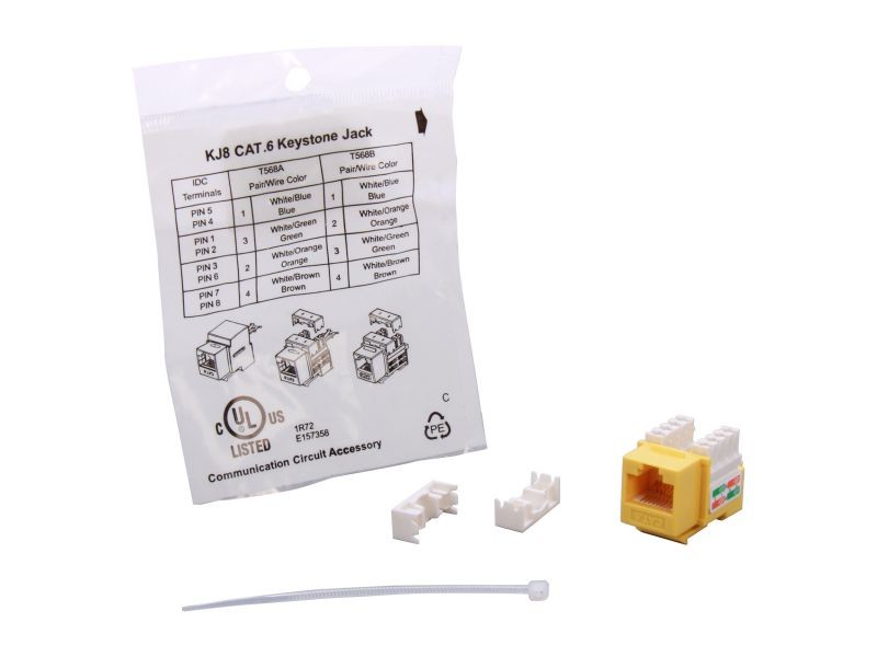 Micro Connectors CAT5 RJ45 Coupler F-F Straight