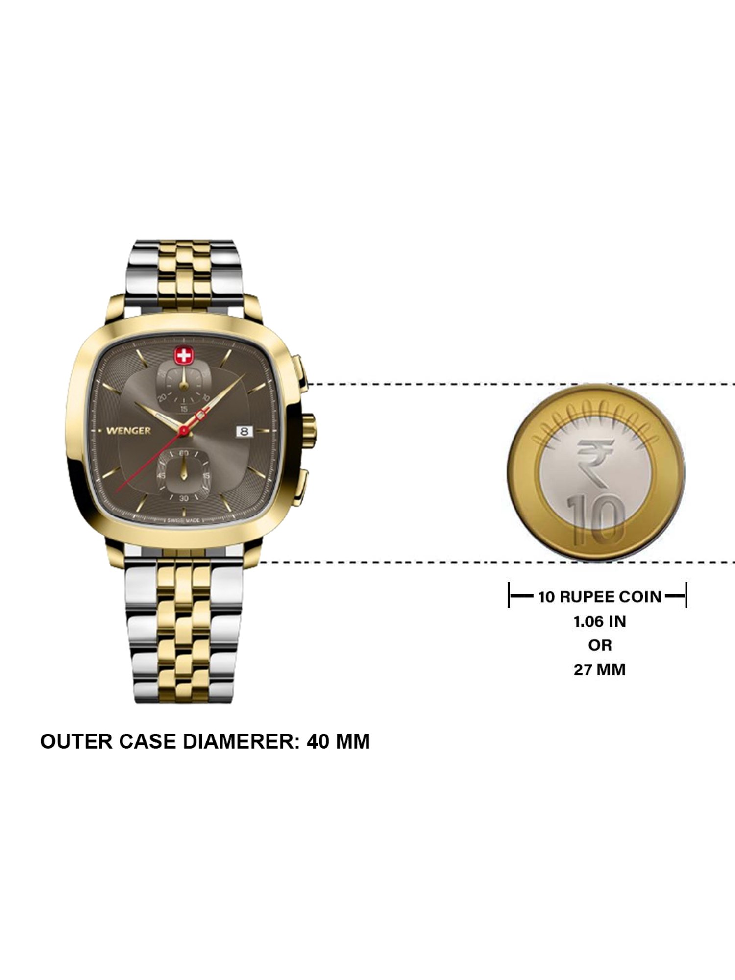 Wenger 01.1933.106 Chronograph Watch for Men