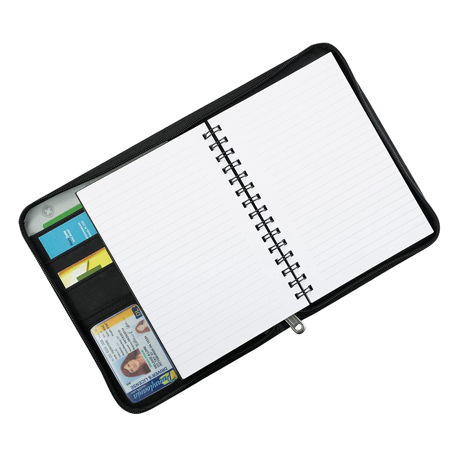 Wenger jr. Zippered padfolio Note pad Black