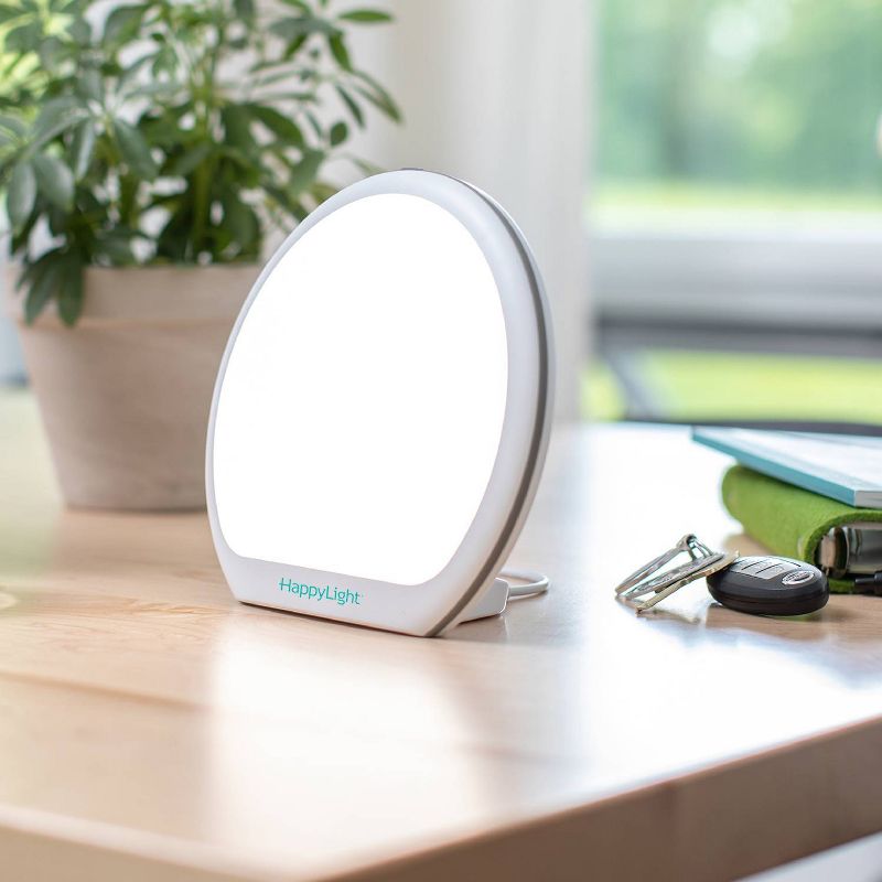 7.4" x 3.2" x 6.7" Happy Light Alba Novelty Table Lamp White - Verilux