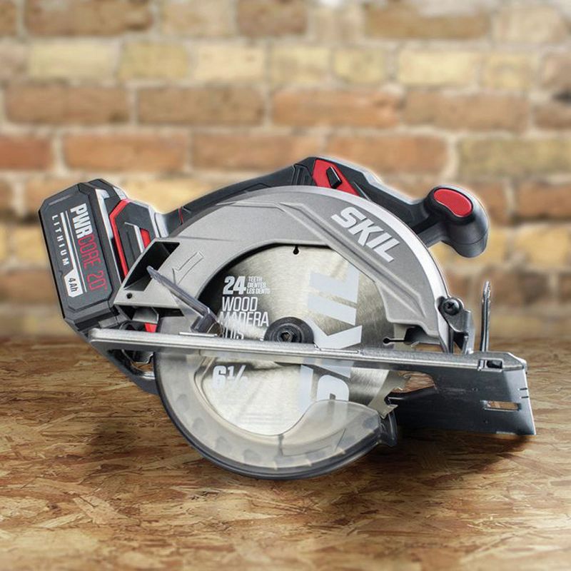 Skil CR5413-1A PWRCore 20 20V Brushless Lithium-Ion 6-1/2 in. Cordless Circular Saw Kit (4 Ah)