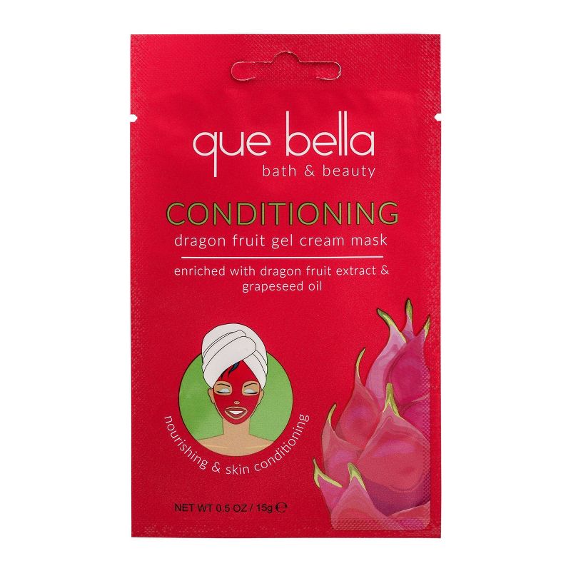 Que Bella Dragon Fruit Gel Cream Mask - 0.5oz