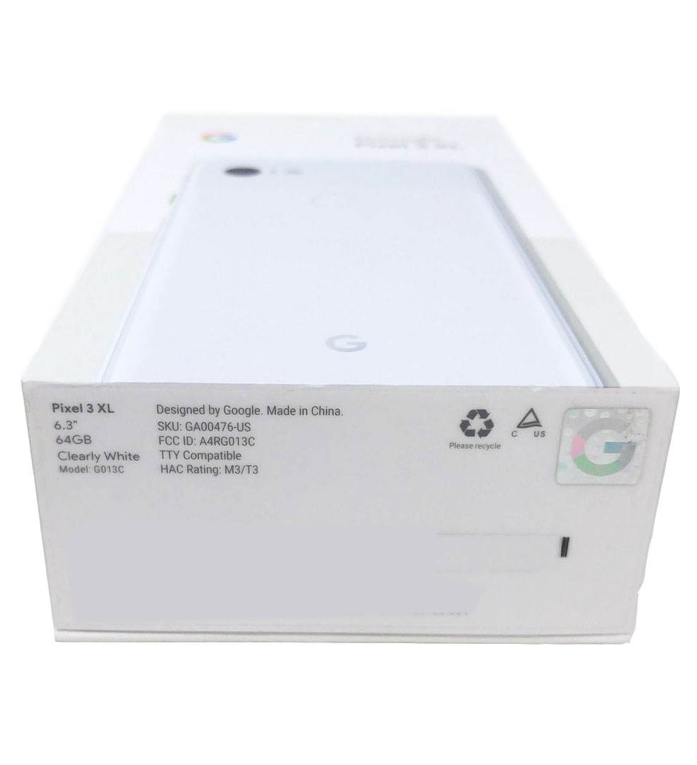 Google Pixel 3 XL 128GB Unlocked 4G LTE 6.3" P-OLED Display 4GB RAM 12.2MP Rear & Dual 8MP+8MP Front Camera Phone - Just Black