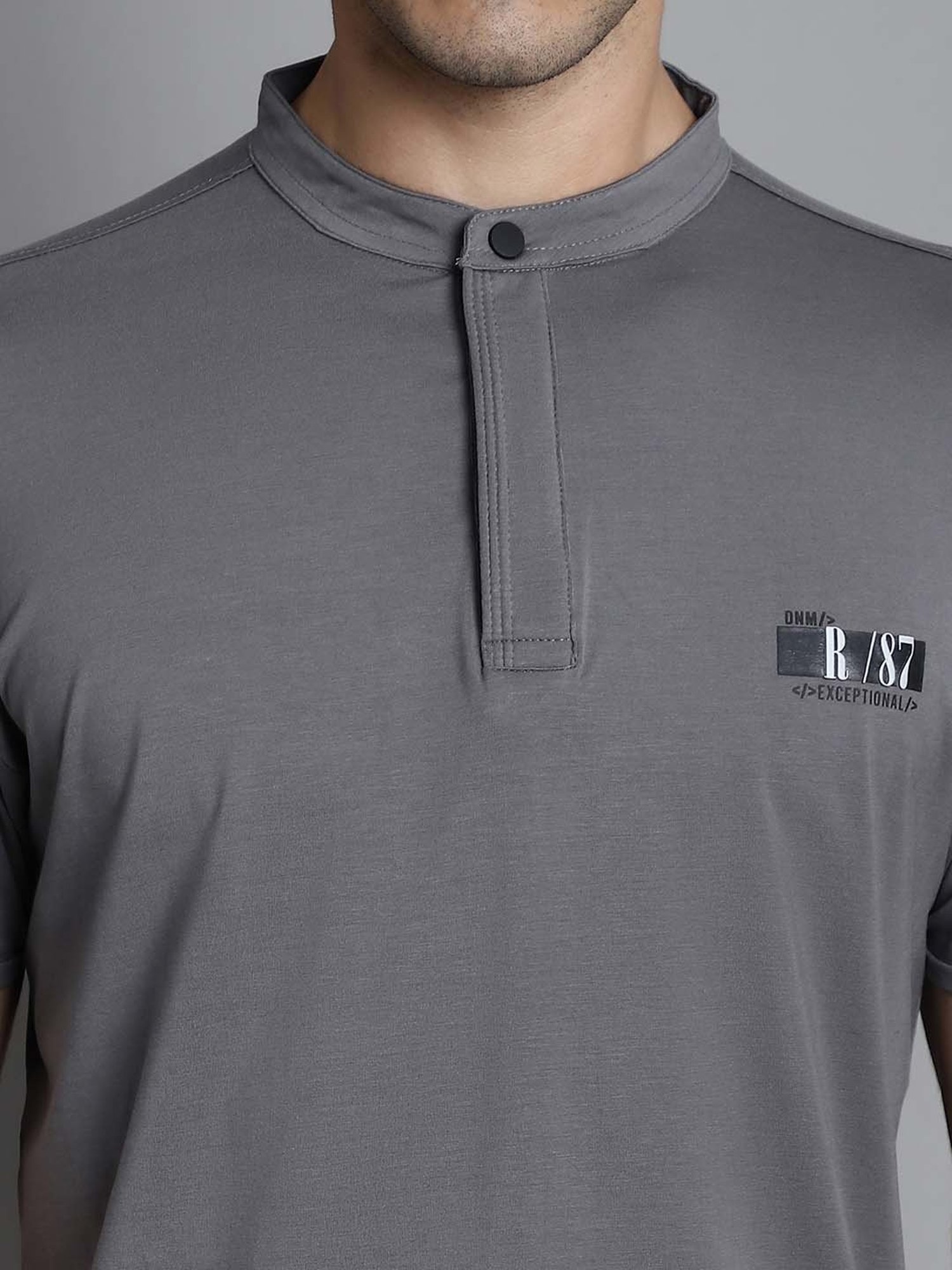 Levi's Pink Cotton Slim Fit Texture Henley T-Shirt