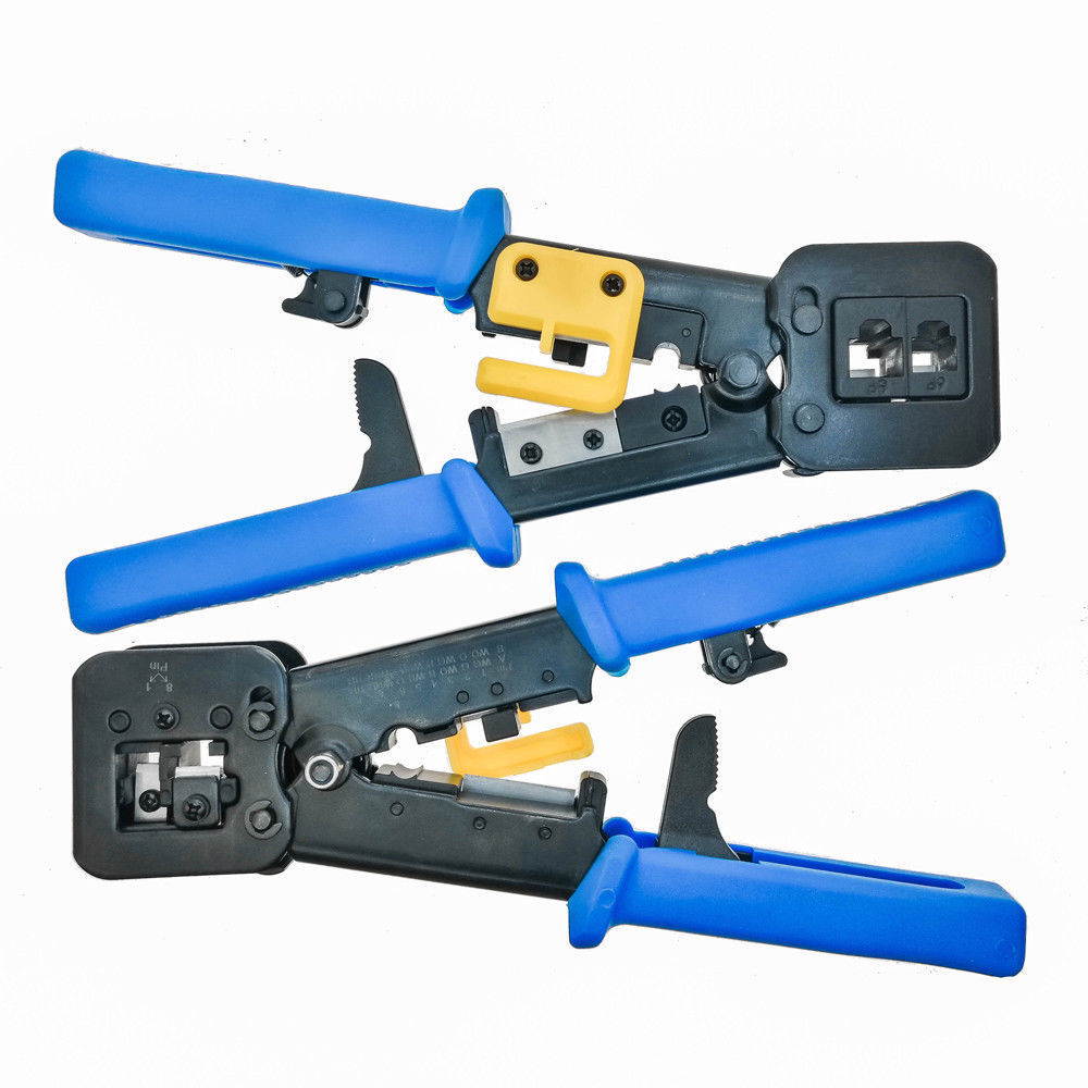 RJ45 Cat5e Cat6 Connector Crimping Tool End Pass Through Crimp Cutter (6082R)