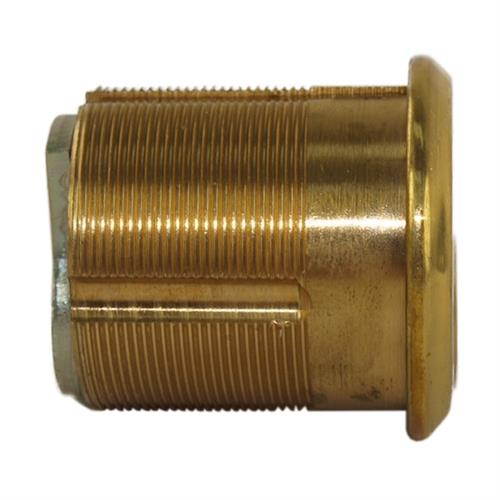Tuff Stuff 125B Polished Brass US3 Solid Brass Replacement 1-1/4" Mortise Cylinder Lock With Segal SE1 Keyway
