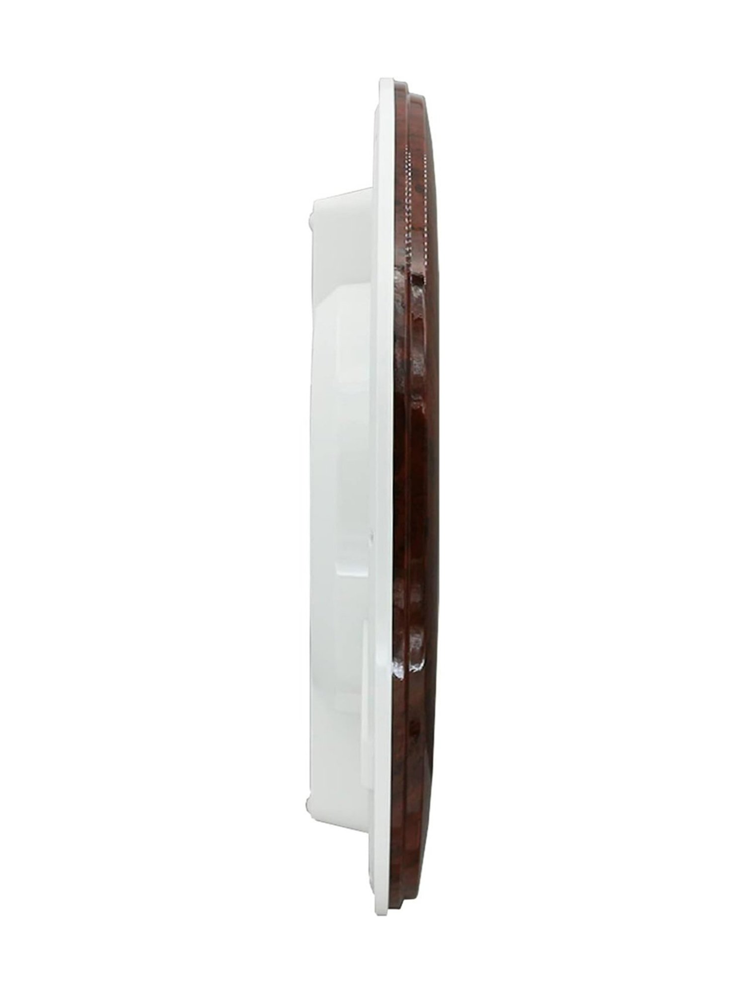 SEIKO classic white & brown plastic wall clock