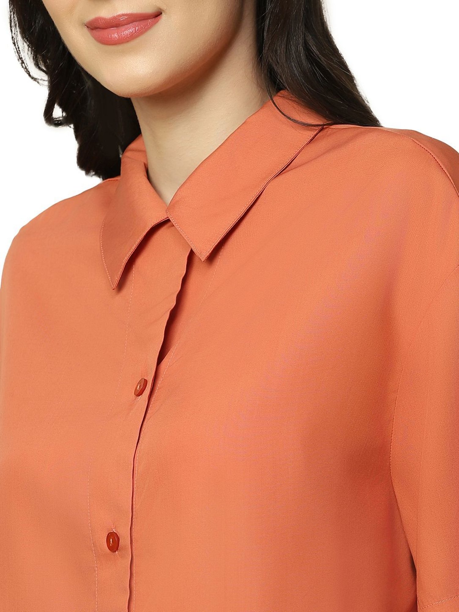 Triumph Orange Plain Night Shirt