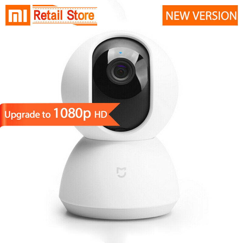Original Xiaomi Mijia Smart IP Camera 1080P HD 360&deg; Viewing Angle WiFi Wireless Pan-Tilt Infrared Night Vision AI Enhanced Motion Detection Two-Way Voice H.265 Encoding Webcam