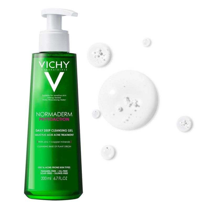 Vichy Normaderm PhytoAction Daily Acne Treatment Gel Face Wash - 6.7 fl oz