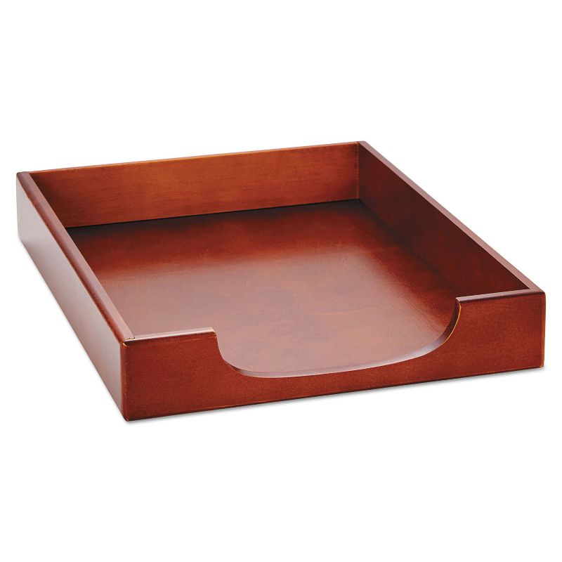 Rolodex Wood Tones Letter Desk Tray Wood Mahogany 23350
