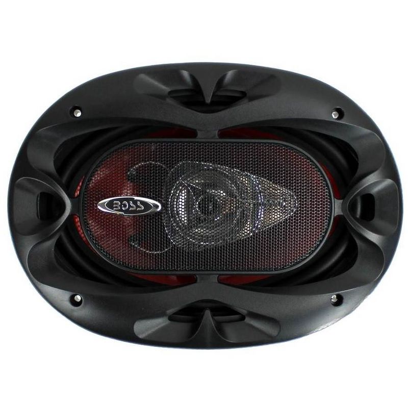 2) Boss CH6920 6"x9" 2-Way 350W Car Speakers + 2) QTW6X9 Angled 6x9" Speaker Box