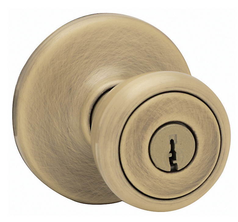 Kwikset 94002-447 Antique Brass Tylo Entry Knob