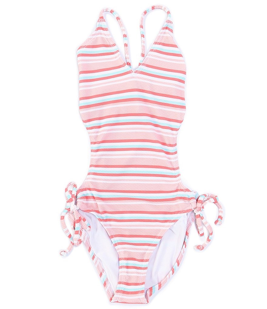Flapdoodles Big Girls 7-10 Rainbow Tankini & Skirted Two-Piece Swimsuit