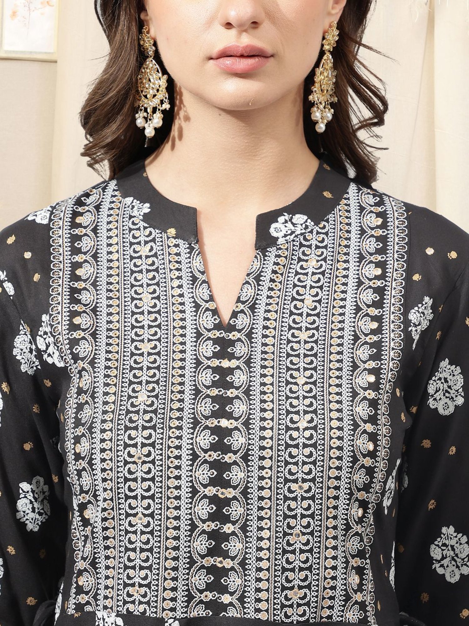 Saffron Threads Red Ethnic Dresses