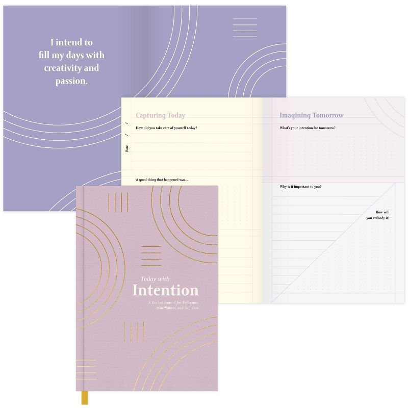 Guided Journal Softcover Sewn Today with Intention - Green Inspired