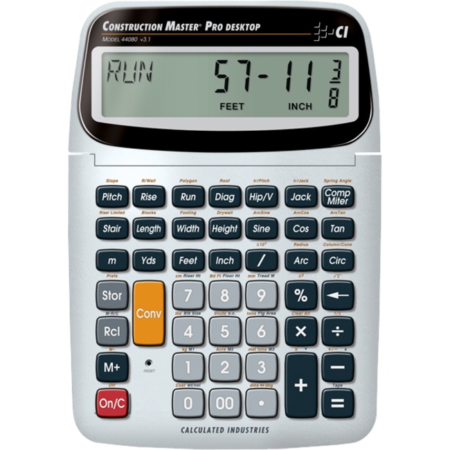 Desktop Construction Calculator CALCULATED INDUSTRIES 44080