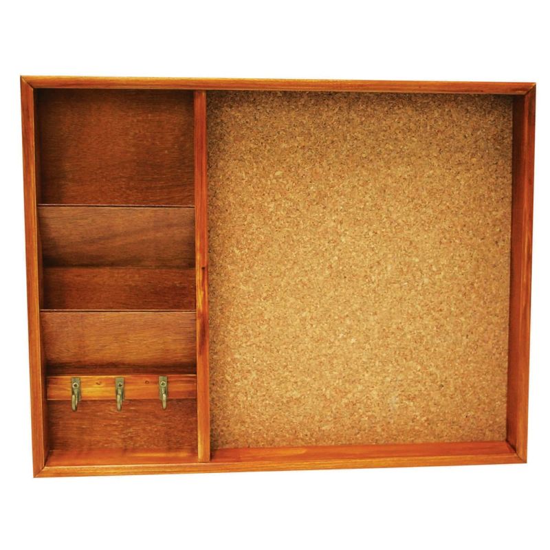 Home Basics Wall Mounted Wood Bulletin Board, Pine