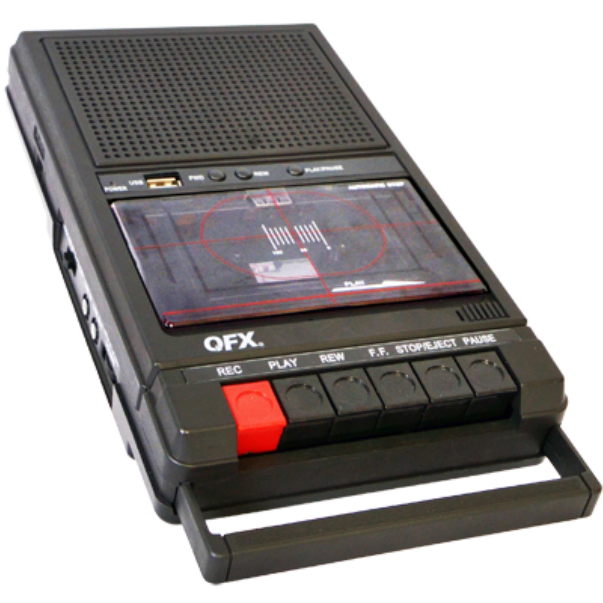 QFX RETRO-39 Shoebox Tape Recorder with USB Player