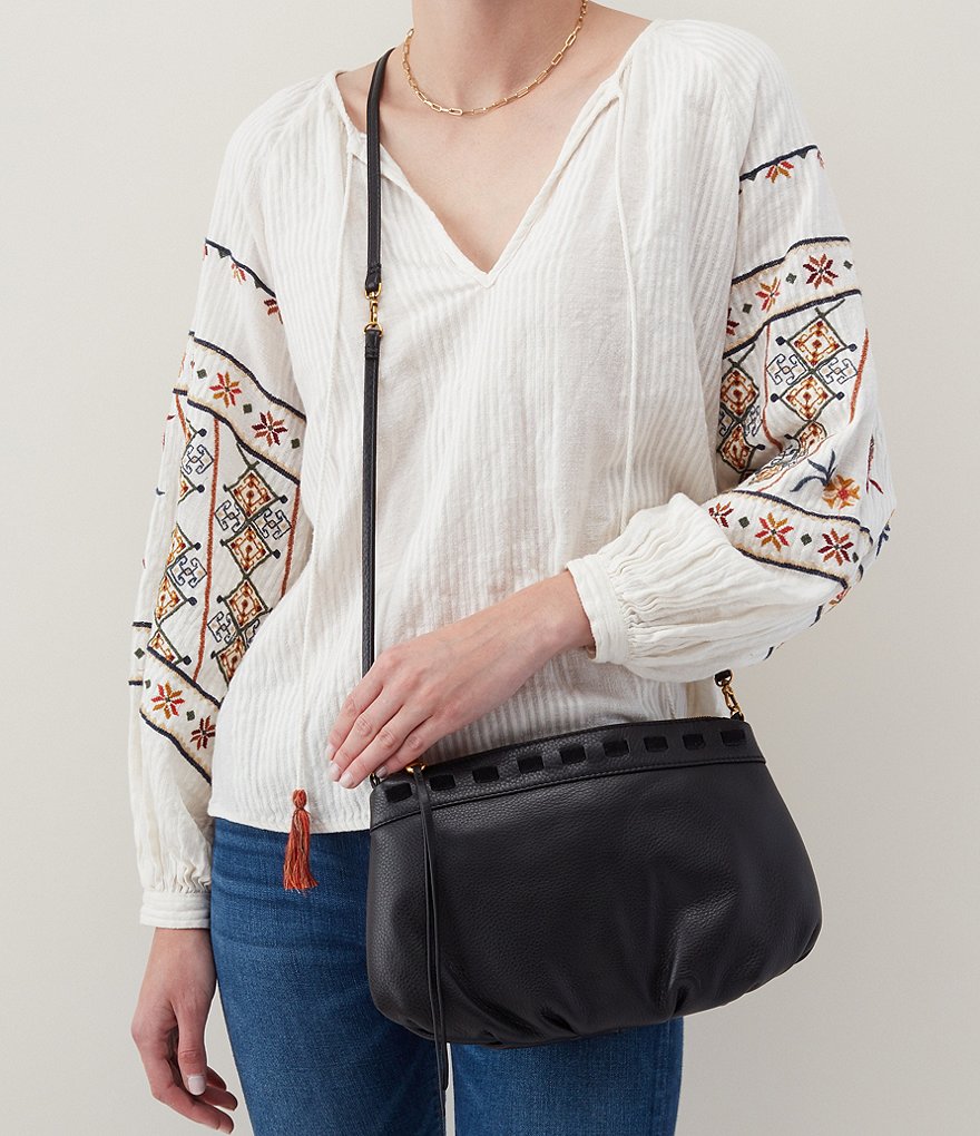 HOBO Birch Convertible Leather Crossbody Clutch Bag