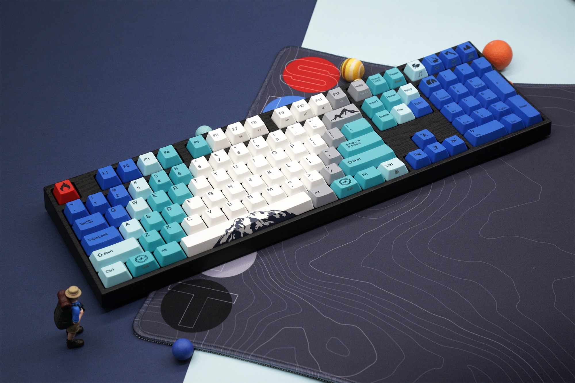 2, 60% Wired/Wireless Mechanical Keyboard (Kailh Box Brown Switch/White Case) - Full Keys Programmable - True RGB Backlit - Tap Arrow Keys - Double Shot PBT Keycaps - NKRO - 1900mAh Battery