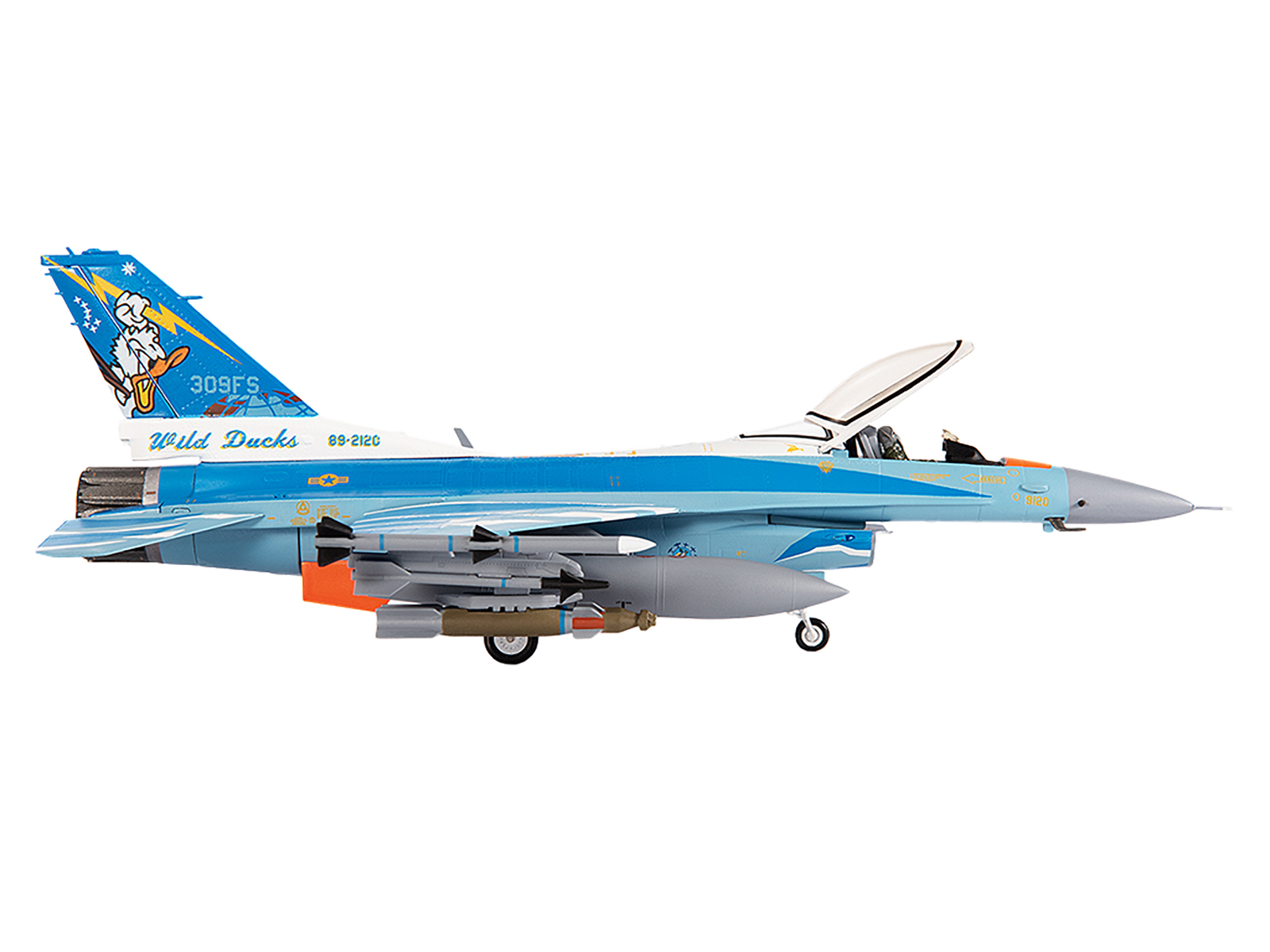 Lockheed Martin F-16C Fighting Falcon Fighter Aircraft "Viper Demo Team" (2021) United States Air Force 1/144 Diecast Model by JC Wings