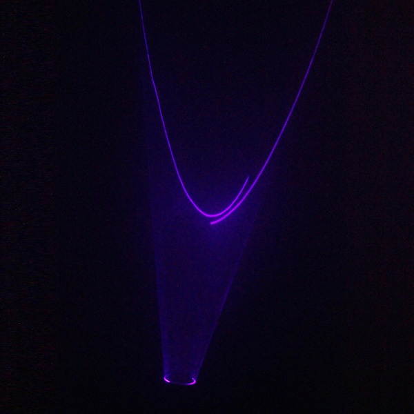 LG02 Gloves 1mw Double Purple Swirl Laser Pointer Gloves 405nm Built-in Battery  Low