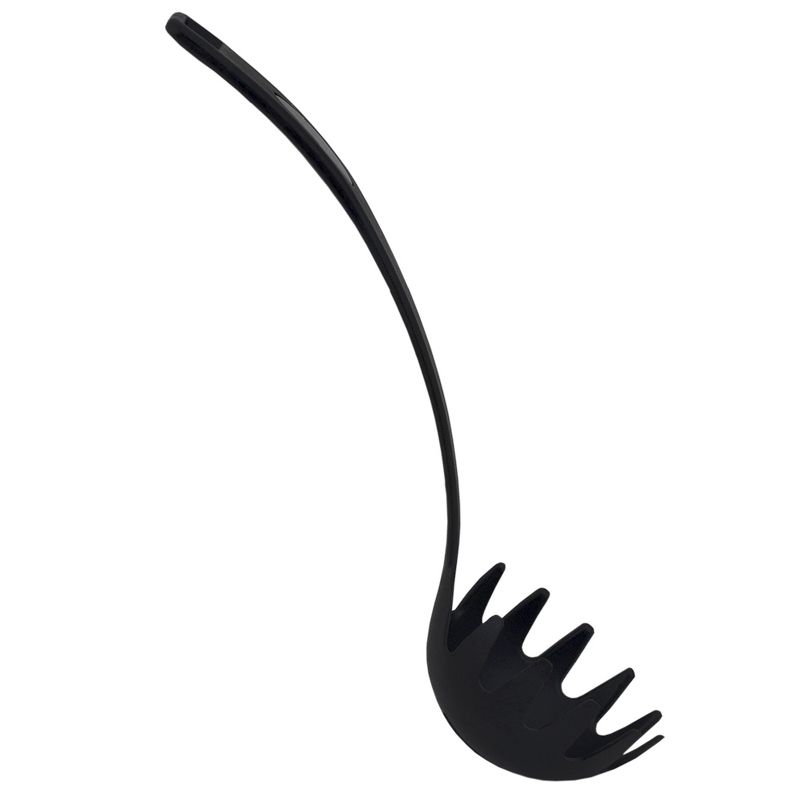 Home Basics Nylon Non-Stick Pasta Server, Black