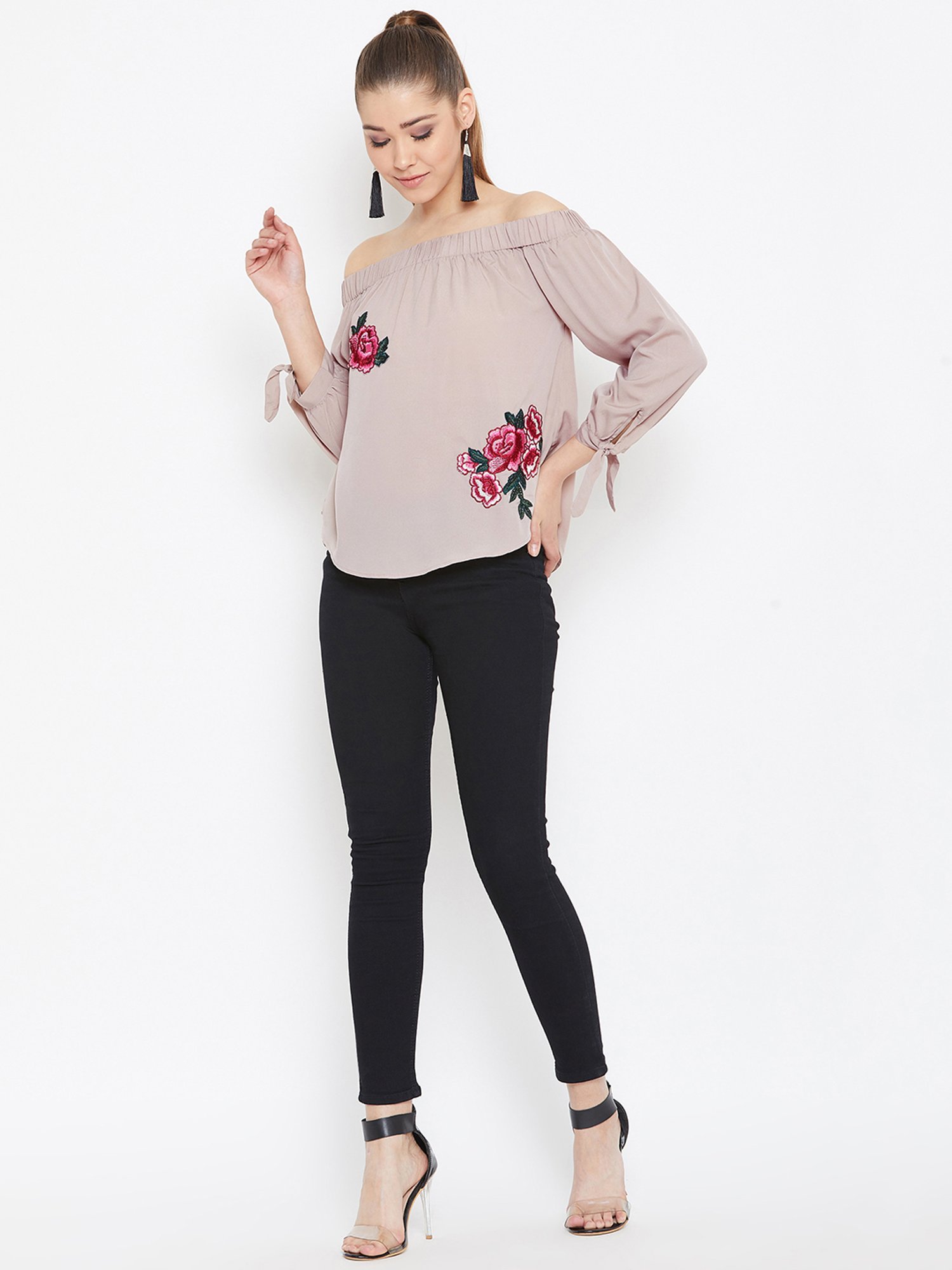 PURYS Beige Relaxed Fit Top
